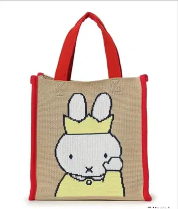 정가 약 4000엔 새상품 미피 니트 토트백 베이지