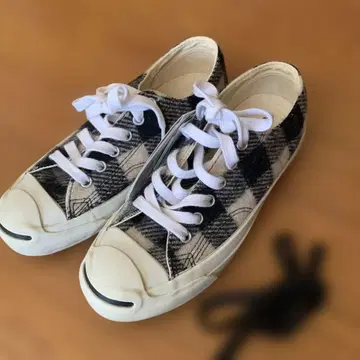 레어 새상품 Converse Jack Purcell 체크 무늬 스니커즈