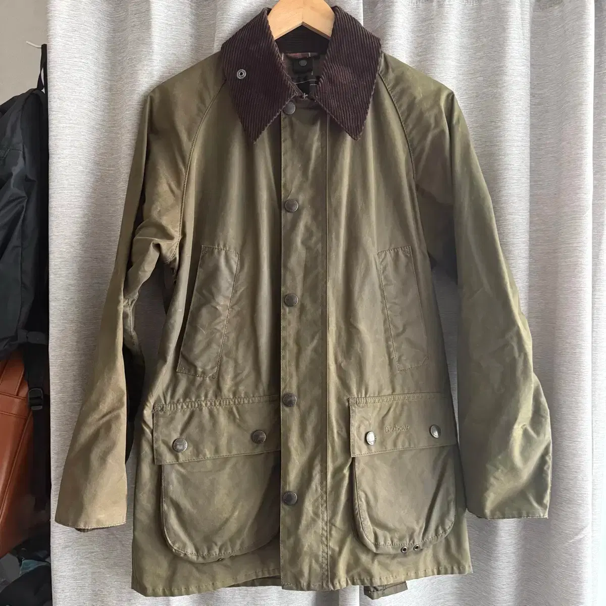 3Crest Barbour BEDALE Sage C42 バブアー 90s Barbour lined durham