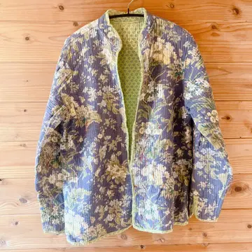 꽃무늬 퀼팅 자켓 [ 프리 ]