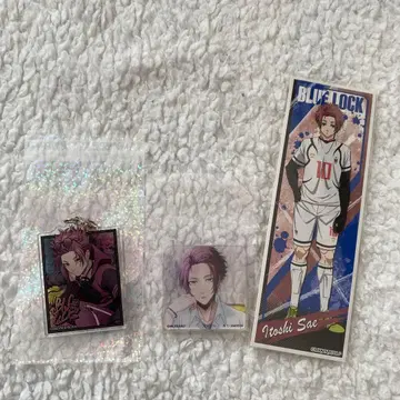 블루 록 이토시 사에 아크릴 키링 롱 스티커