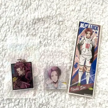 블루 록 이토시 사에 아크릴 키링 롱 스티커