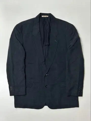 papas 네이비 테일러드 자켓 텐셀/린넨 M 46