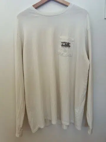 patagonia Responsibili-Tee L 화이트 긴팔 셔츠