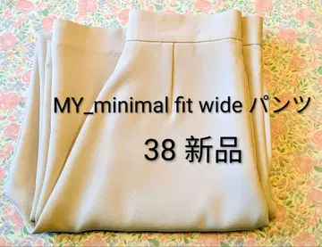 플라주 MY_minimal fit wide 팬츠 베이지 38 새상품