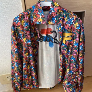 FILA 컬러풀 아우터 셔츠 팬츠 셋업