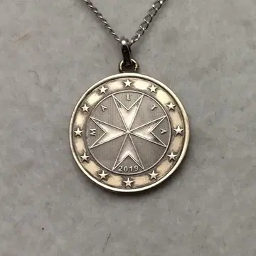 몰타 기사단 십자가 코인 목걸이