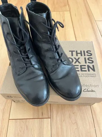 Clarks 블랙 레이스업 숏부츠