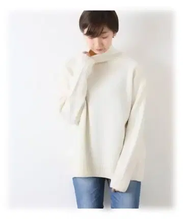 Plage 슈퍼 파인 울 캐시미어 터틀 풀오버