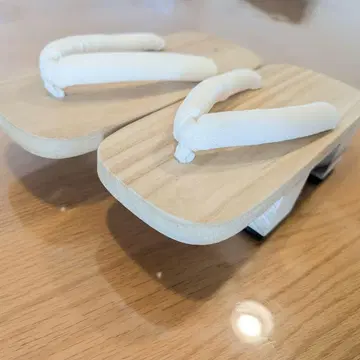 높은 나막신 나막신 M 사이즈 굽 4cm 통굽 타비 포함