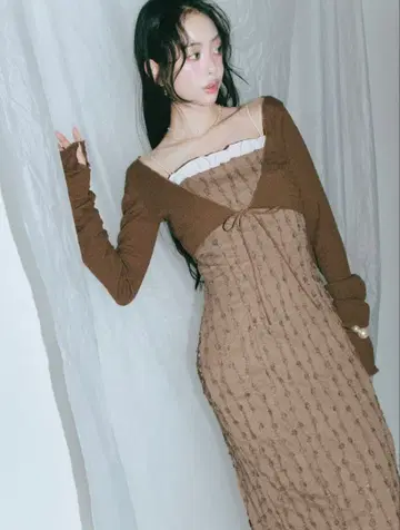 crayme,Whip Frill Fringe Dress Set