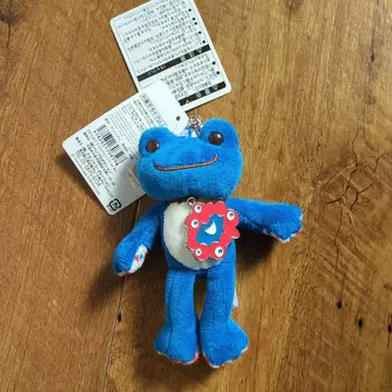 파란 개구리 봉제 인형 키링
