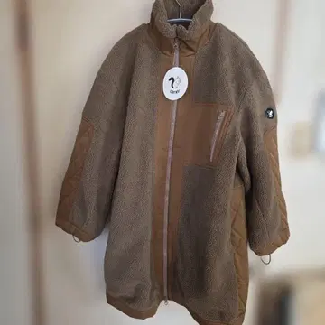 브라운 플리스 자켓 오버 사이즈