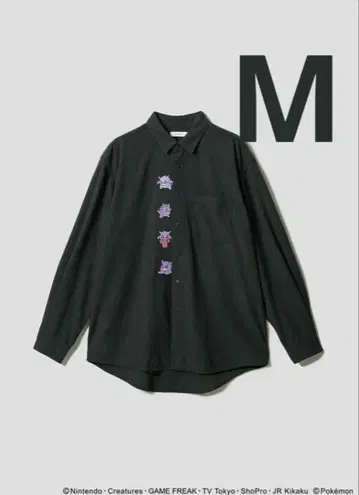 그라니프 포켓몬 고오스 & 고오스 & 팬텀 빅 실루엣 긴팔 T셔츠 M