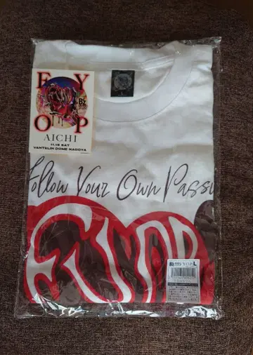 B'z LIVE-GYM 2025 FYOP 티셔츠 화이트 L 사이즈