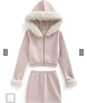 핑크 후드 부착 셋업 L 사이즈 그레일