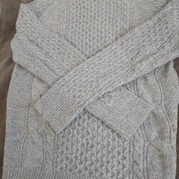 론 허먼 케이블 니트 스웨터 그레이 긴팔