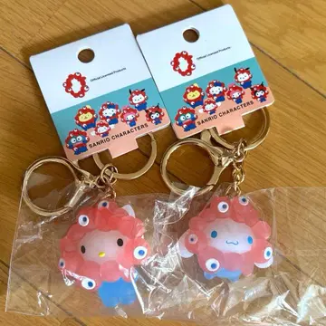 먀쿠먀쿠 변신 입체 마스코트 키링 키티 시나모롤 클리어