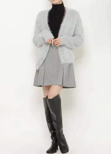 앤드 쿠튀르 샤기 롱 가디건