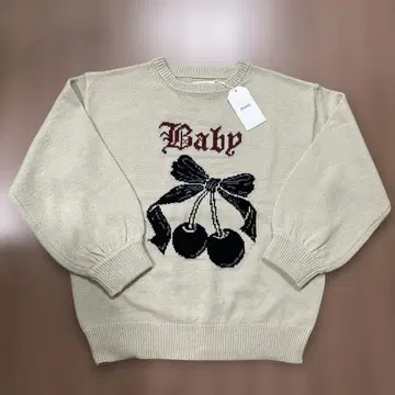 jouetie 자카드 체리 루즈 니트