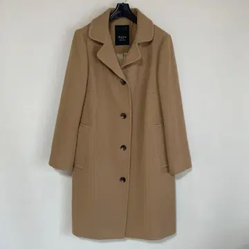 KEITH 키이스 42 베이지 울 100% 롱 코트 DMW