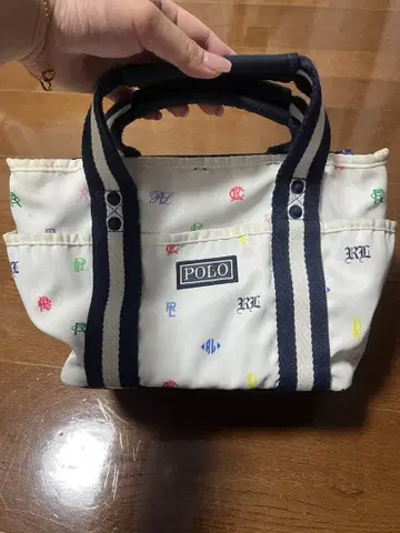 POLO 컬러풀 자수 토트백 골프 라운드백 카트백