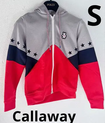 Callaway 캘러웨이 후드티 별 패턴 절개 디자인 풀 집업 후드 부착