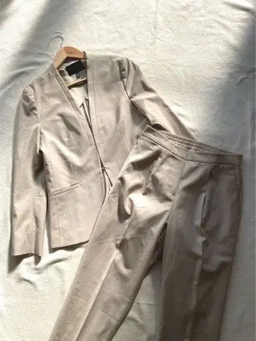 ICB 스트레치 노카라 셋업 팬츠 베이지 사이즈 11