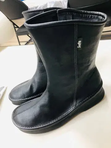 부드러운 신발 공방 Belle&Sofa 브라운 사이드 지퍼 부츠 23