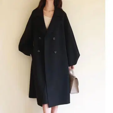 택 포함 새상품 세존드파피용 울 혼방 체스터 롱 코트,