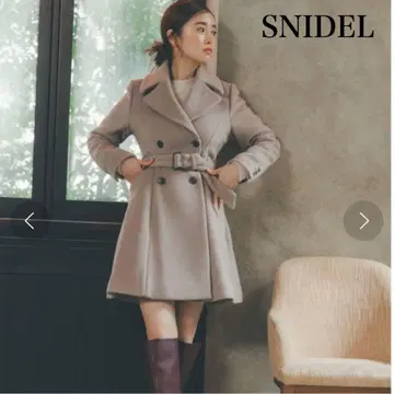 스나이델 핏&플레어 자켓 코트 모카 S