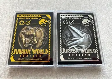 쥬라기 월드 부활의 대지 극장 메달 세트 코인