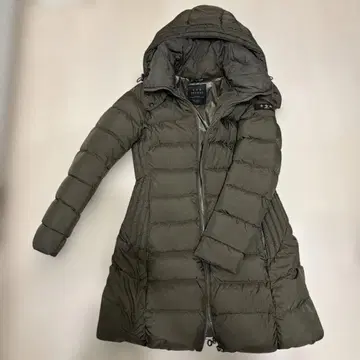 TATRAS 후드 부착 롱 다운 자켓 올리브 그린