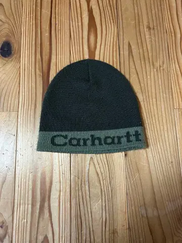 Carhartt 니트 모자 다크 그린/올리브