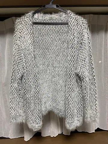 포근포근 니트 긴팔 가디건 그레이 계열