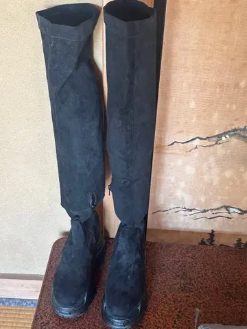 Rady 스웨이드 니하이 부츠 블랙