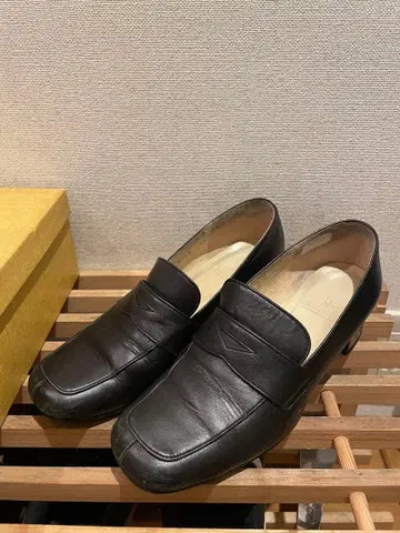 REGAL 로퍼 가죽 신발 블랙 23cm