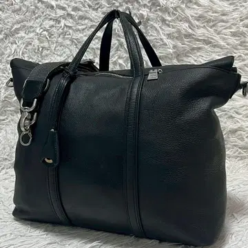 아니아리 보스턴 백 숄더 2way 블랙 천연 가죽 소가죽 참