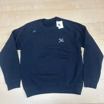 마드모아젤 논논 네이비 자수 로고 트레이닝복