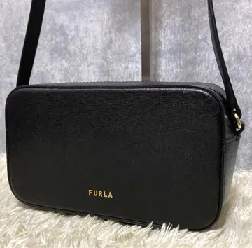 [컨디션 최상] FULRA 훌라 숄더백 가죽 블랙 카메라백