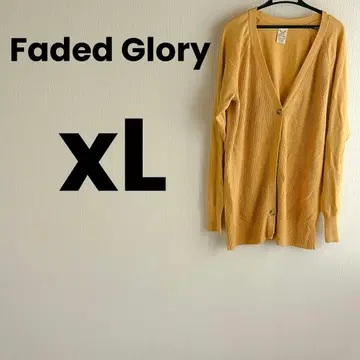 Faded Glory 머스타드 가디건 XL