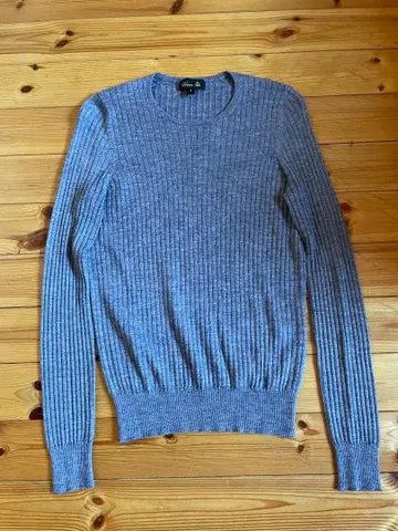 드로어 Drawer 캐시미어 실크 혼방 리브 니트 풀오버 2