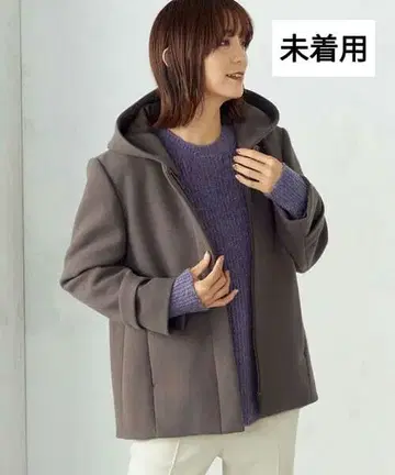 [ 미착용 ] 컴시즘 숏코트 후데트 노카라