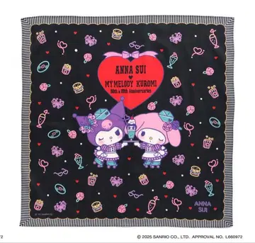 ANNA SUI 안나수이 x 마이멜로디 쿠로미 콜라보 손수건