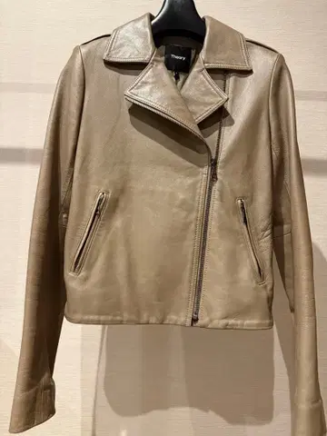 Theory 베이지 라이더 자켓