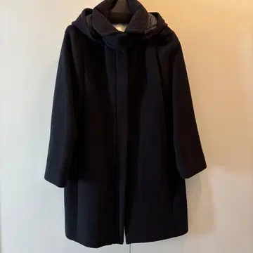 URBAN RESEARCH DOORS 후드 부착 코트 네이비