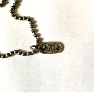 Bill Wall Leather 빌월 가죽 볼 체인 목걸이