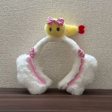 코기뮨 깅엄 체크 핑크 머리띠 퓨로랜드