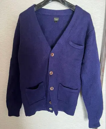 폴스미스진 울 가디건 퍼플 보라색 L