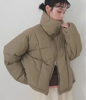 [ 가격 인하 불가 ] LIAN 체크 파이버 숏 다운